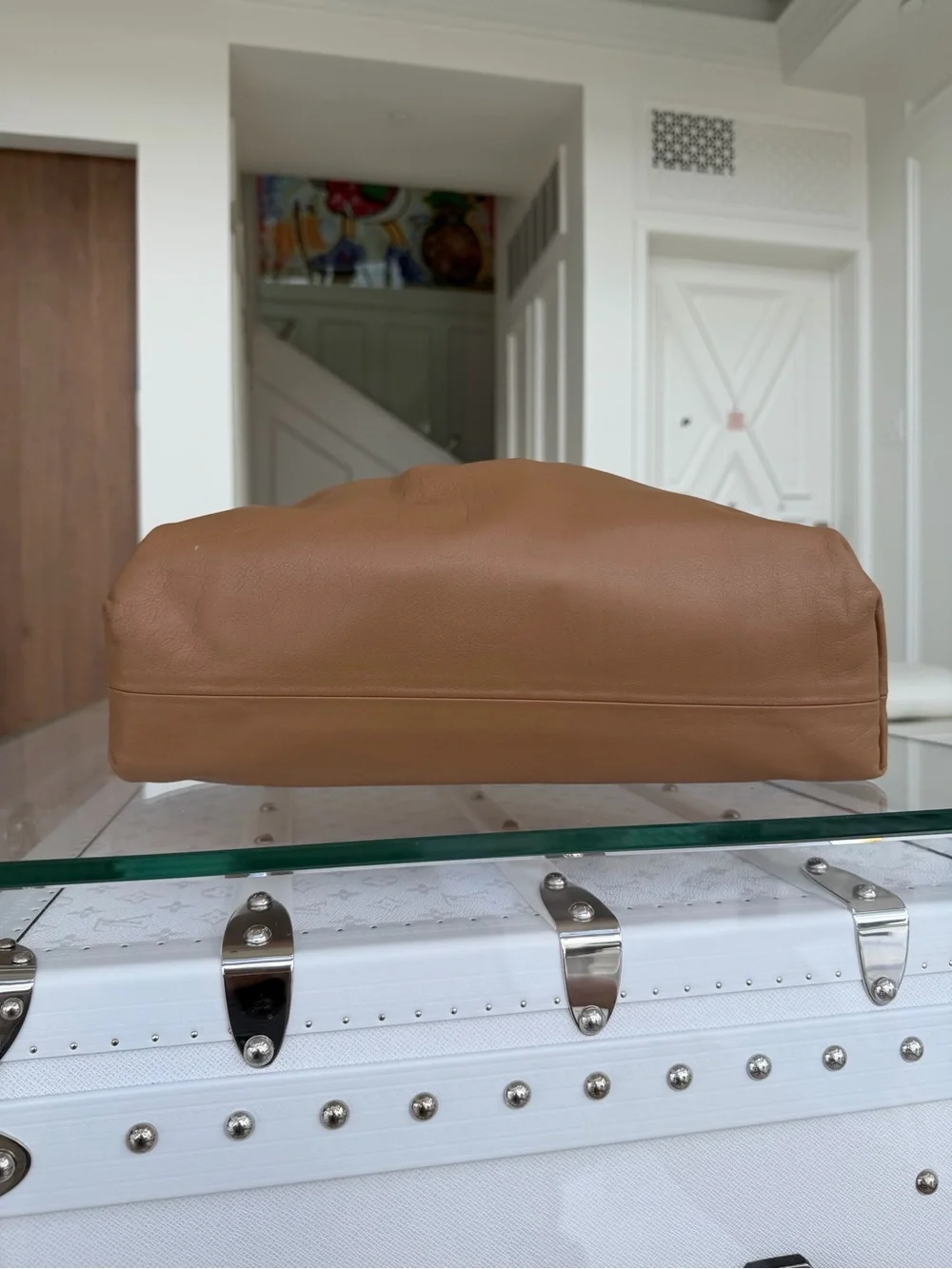 Bottega Veneta Large Pouch Camel/Brown Leather Bag